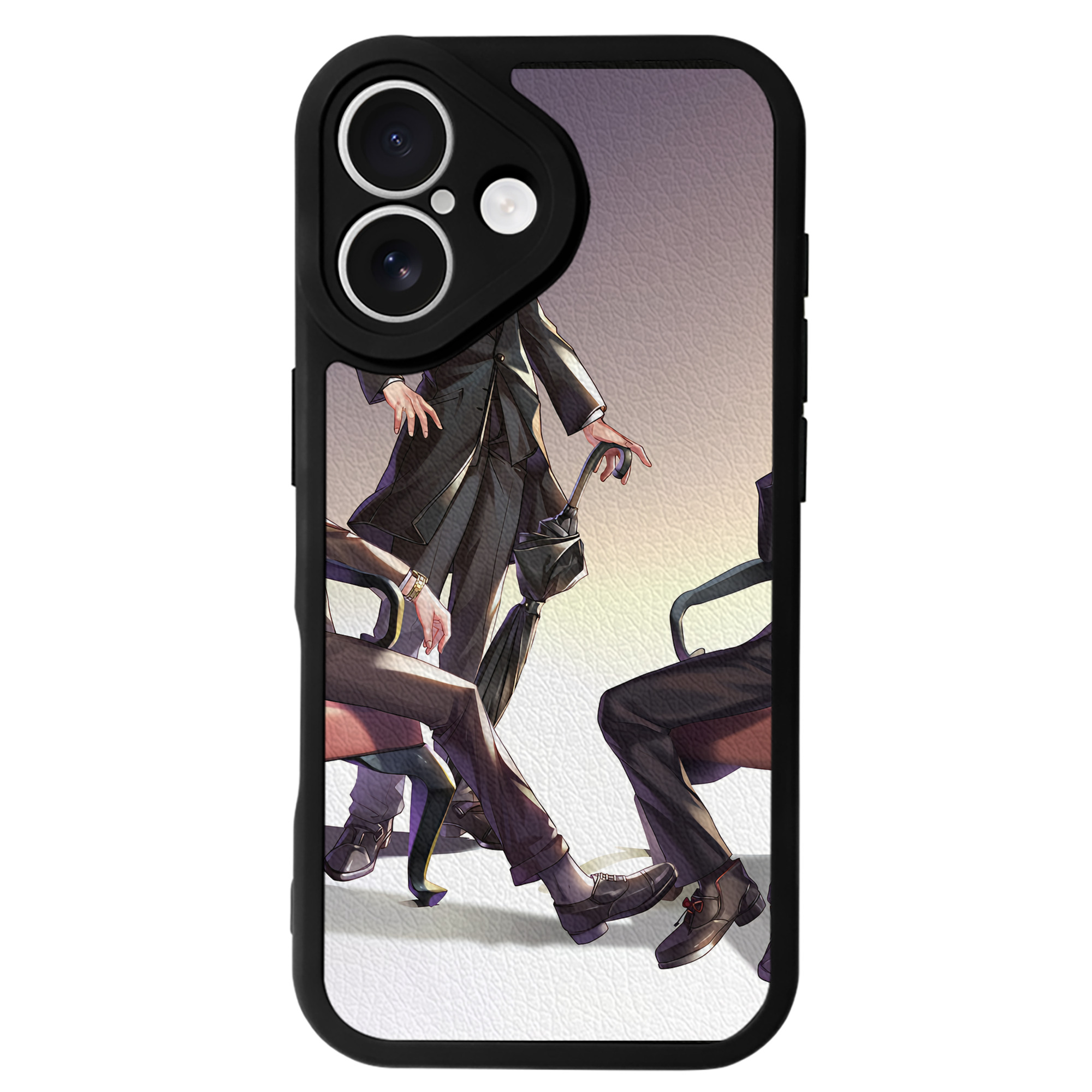（画像用） ハイキュー!! Haikyu!! 【iPhone 16シリーズ対応】シリコンスマホケース（レザー調） 材質：シリコン
